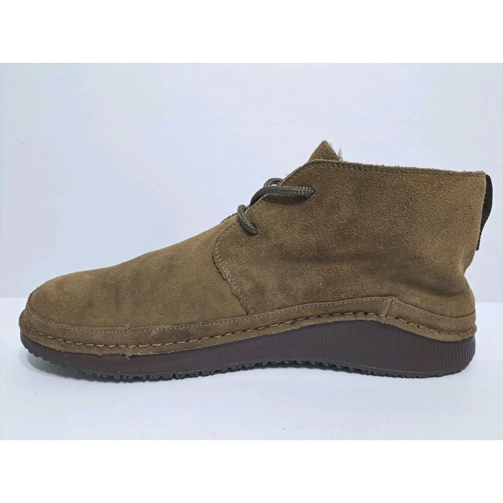Chaco Men’s Size 11 Paonia Chukka Boots Earth Brown Suede Wool Blend Lining